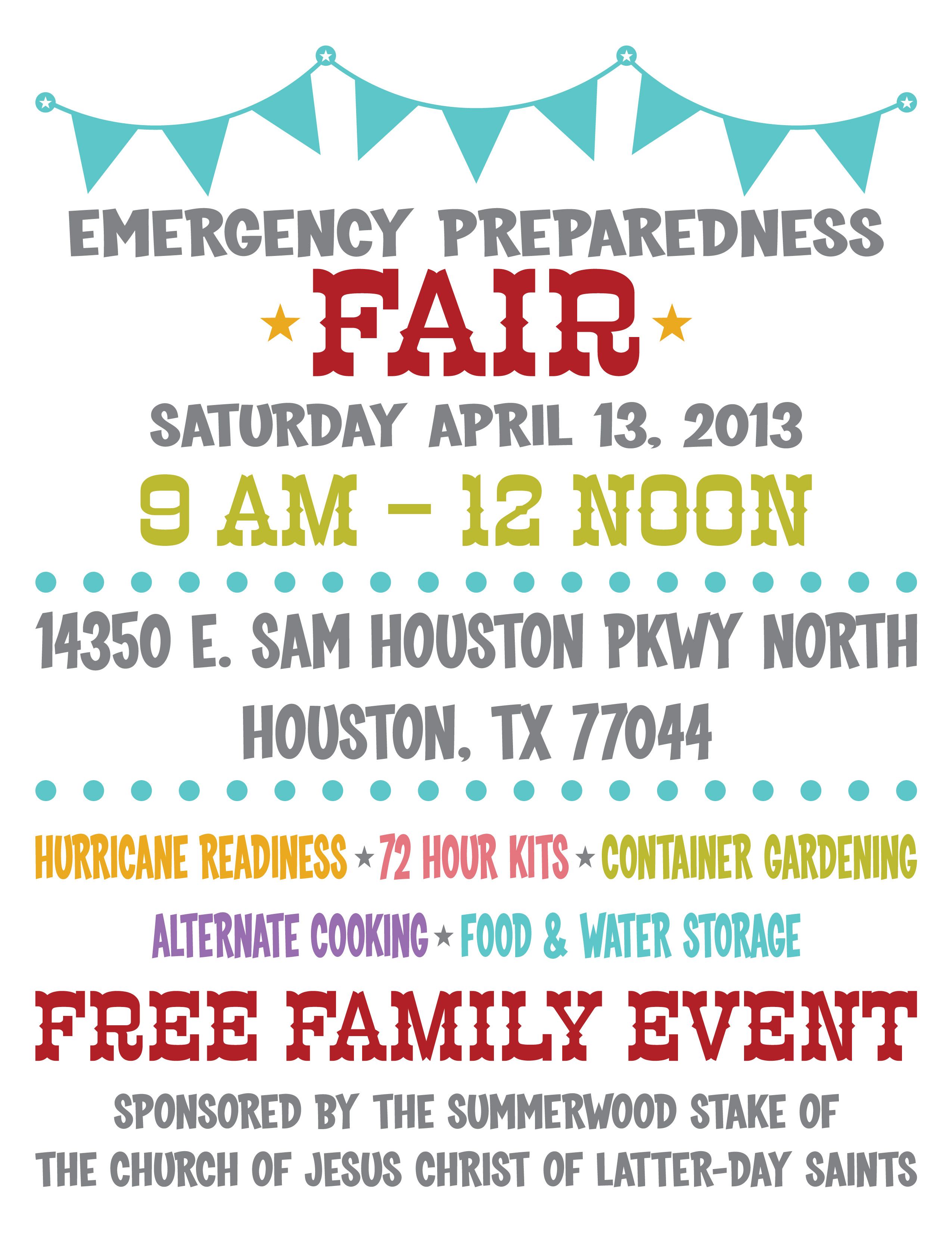 Emergency Preparedness Fair Flyer 2013