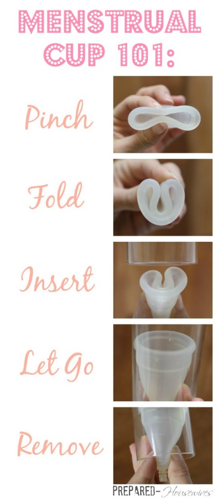 Are you still using pads and tampons? Time to learn how to use a Menstrual Cup instead! You'll never go back! More info and directions at Prepared-Housewives.com #divacup #period #menstrualcycle