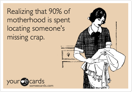 motherhood is not just locating crap