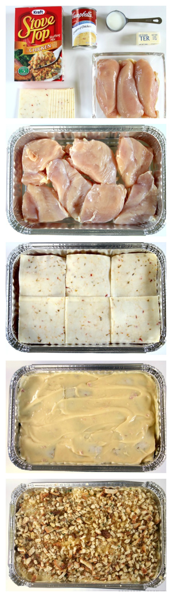 Step by Step Swiss Cheese Chicken