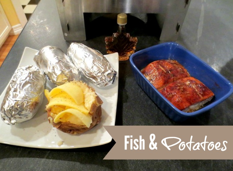 Salmon and Potato Dinner using the HERC Oven